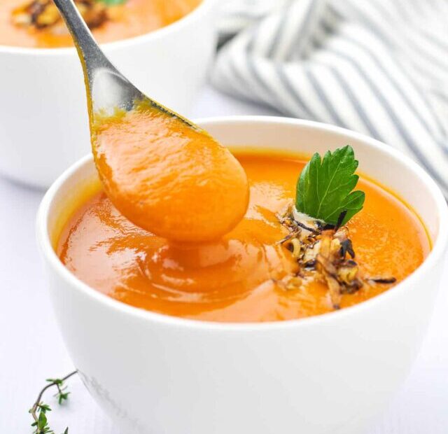 A-spoonful-of-Carrot-Ginger-soup